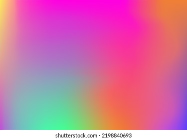 Foggy rainbow background. Blur magenta lilac mint tangerine wine blue wallpaper. Modern coral pink azure violet purple red orange pattern print. Mockup for ads cards social media invitation cover