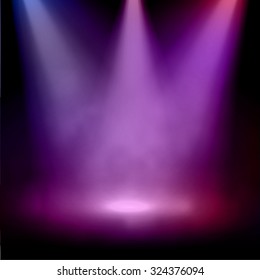 Foggy spotlight vector background. Eps10