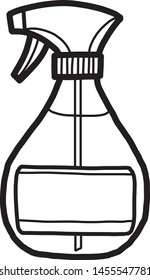 Foggy Spray Bottle Cartoon Vector Illustration Stock Vector Royalty Free 1455547781