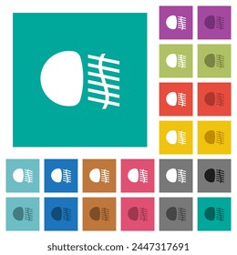 Foglight dashboard indicator solid multi colored flat icons on plain square backgrounds. Included white and darker icon variations for hover or active effects.