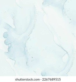 Foil Alcohol Ink Marmor. Helle, elegante Wiederholung. Gold Tinte Farbe. Blaue Farbe des nahtlosen Wassers. Luxuriöser Marmor mit Aquarellfarben. grüner Marmor-Hintergrund. Metallalkohol, Tintenfisch, Hintergrund. Luxuriöse, nahtlose Vorlage.