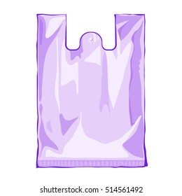 Foil bag for snack or cookie violet color. Bag Packaging with valve and seal