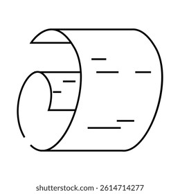 foil copper metal line icon vector. foil copper metal sign. isolated contour symbol black illustration