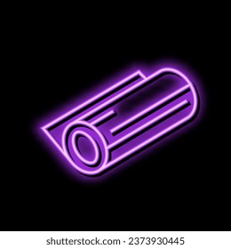 foil copper metal neon light sign vector. foil copper metal sign. isolated symbol illustration