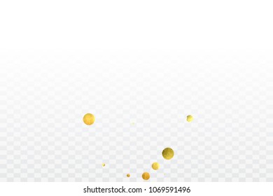 Foil gold confetti. Glitter vector celebrate background. Watercolor golden sparkles and dots. Explosion backdrop. Christmas party invitation card template. Falling gold confetti. Glitter background. 