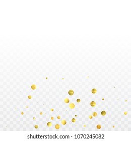 Foil gold confetti. Glitter vector celebrate background. Watercolor golden sparkles and dots. Explosion backdrop. Luxury invitation card template. Falling gold confetti. Glitter background. 