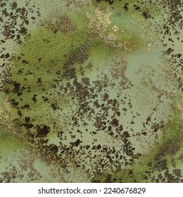 Foil Gradient Background. Light Seamless Texture. Yellow Vector Ink Marble. Green Marble Watercolor. Luxury Seamless Template. Marble Gold Water Color. Shiny Alcohol Ink Background. Foil Art Paint.