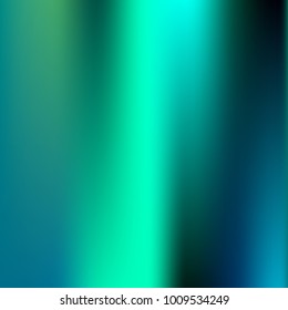 Foil hologram modern deep background. Smooth mesh blurred futuristic template. Bright hipster style backdrop. Blank Holographic spectrum gradient for printed products, covers.