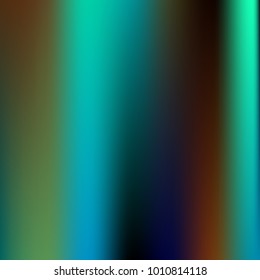 Foil hologram modern deep background. Smooth mesh blurred futuristic template. Bright hipster style backdrop. Blank Holographic spectrum gradient for printed products, covers.