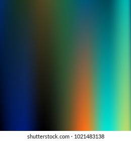 Foil hologram modern deep background. Smooth mesh blurred futuristic template. Bright hipster style backdrop. Blank Holographic spectrum gradient for printed products, covers.