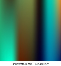 Foil hologram modern deep background. Smooth mesh blurred futuristic template. Bright hipster style backdrop. Blank Holographic spectrum gradient for printed products, covers.
