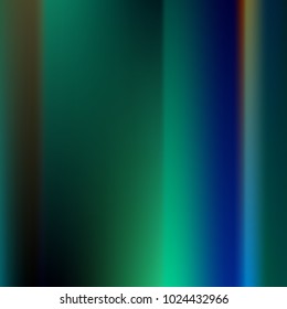 Foil hologram modern deep background. Smooth mesh blurred futuristic template. Bright hipster style backdrop. Blank Holographic spectrum gradient for printed products, covers.