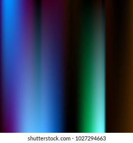 Foil hologram modern deep background. Vivid smooth mesh blurred futuristic template. Bright hipster style backdrop. Intense blank Holographic spectrum gradient for printed products, covers.