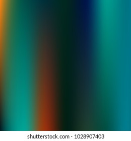Foil hologram modern deep background. Smooth mesh blurred futuristic template. Bright hipster style backdrop. Blank Holographic spectrum gradient for printed products, covers.