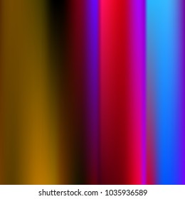 Foil hologram modern deep background. Vivid smooth mesh blurred futuristic template. Bright hipster style backdrop. Intense blank Holographic spectrum gradient for printed products, covers.