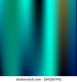 Foil hologram modern deep background. Smooth mesh blurred futuristic template. Bright hipster style backdrop. Blank Holographic spectrum gradient for printed products, covers.