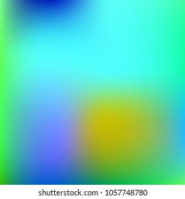 Foil hologram modern deep background. Vivid smooth mesh blurred futuristic template. Bright hipster style backdrop. Technology blank Holographic spectrum gradient for printed products, covers.