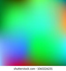Foil hologram modern deep background. Vivid smooth mesh blurred futuristic template. Bright hipster style backdrop. Technology blank Holographic spectrum gradient for printed products, covers.