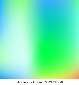Foil hologram modern deep background. Vivid smooth mesh blurred futuristic template. Bright hipster style backdrop. Technology blank Holographic spectrum gradient for printed products, covers.