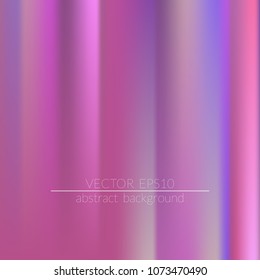 Foil hologram modern deep background.  Vivid smooth mesh blurred futuristic template. Trendy creative vector.  Easily editable soft colored vector illustration. Bright print.