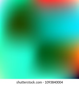 Foil hologram modern deep background. Vivid smooth mesh blurred futuristic template. Bright hipster style backdrop. Technology blank Holographic spectrum gradient for printed products, covers.
