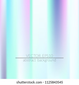 Foil hologram modern deep background.  Vivid smooth mesh blurred futuristic template. Trendy creative vector. Intense blank Holographic spectrum gradient for printed products, covers.