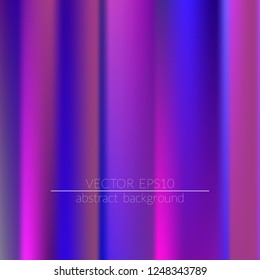 Foil hologram modern deep background.  Vivid smooth mesh blurred futuristic template. Trendy creative vector. Intense blank Holographic spectrum gradient for printed products, covers.