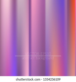 Foil hologram modern deep background.  Vivid smooth mesh blurred futuristic template. Trendy creative vector. Intense blank Holographic spectrum gradient for printed products, covers.