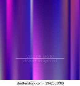 Foil hologram modern deep background.  Vivid smooth mesh blurred futuristic template. Trendy creative vector. Intense blank Holographic spectrum gradient for printed products, covers.