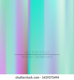Foil hologram modern deep background. Colorful rainbow gradient.  Trendy creative vector.  Easily editable soft colored vector illustration. Bright print.