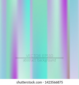 Foil hologram modern deep background.  Vivid smooth mesh blurred futuristic template. Trendy creative vector. Intense blank Holographic spectrum gradient for printed products, covers.