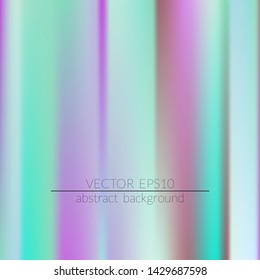 Foil hologram modern deep background. Colorful rainbow gradient.  Trendy creative vector. Intense blank Holographic spectrum gradient for printed products, covers.