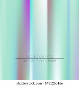 Foil hologram modern deep background.  Vivid smooth mesh blurred futuristic template. Trendy creative vector.  Easily editable soft colored vector illustration. Bright print.