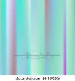 Foil hologram modern deep background. Colorful rainbow gradient.  Trendy creative vector.  Easily editable soft colored vector illustration. Bright print.
