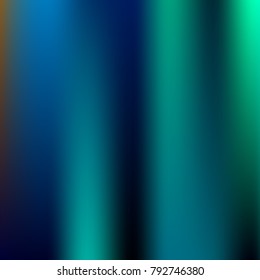 Foil hologram modern deep background. Smooth mesh blurred futuristic template. Bright hipster style backdrop. Blank Holographic spectrum gradient for printed products, covers.