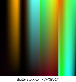 Foil hologram modern deep background. Vivid smooth mesh blurred futuristic template. Bright hipster style backdrop. Intense blank Holographic spectrum gradient for printed products, covers.