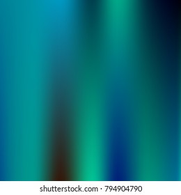 Foil hologram modern deep background. Smooth mesh blurred futuristic template. Bright hipster style backdrop. Blank Holographic spectrum gradient for printed products, covers.
