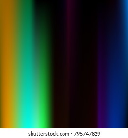 Foil hologram modern deep background. Vivid smooth mesh blurred futuristic template. Bright hipster style backdrop. Intense blank Holographic spectrum gradient for printed products, covers.