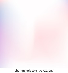Foil hologram modern deep background. Smooth mesh blurred futuristic template. Bright hipster style backdrop. Blank Holographic spectrum gradient for printed products, covers.