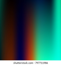 Foil hologram modern deep background. Smooth mesh blurred futuristic template. Bright hipster style backdrop. Blank Holographic spectrum gradient for printed products, covers.
