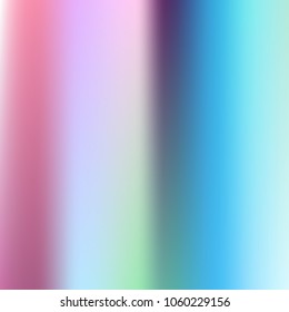 Foil hologram modern pastel background. Technology mesh blurred futuristic template. Soft smooth hipster style backdrop. Design blank Holographic spectrum gradient for printed products, covers.