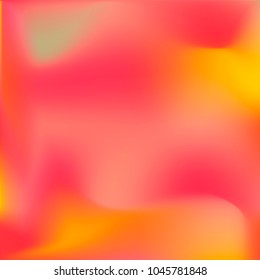 Foil hologram vector background. Abstract soft pastel gradient texture. Blurry hipster liquid background. Vibrant holographic illustration. Vector design template
