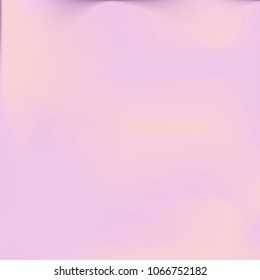 Foil hologram vector background. Abstract soft pastel gradient texture. Blurry hipster liquid background. Vibrant holographic illustration. Vector design template
