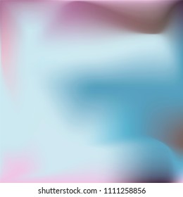 Foil hologram vector background. Abstract soft pastel gradient texture. Blurry hipster liquid background. Vibrant holographic illustration. Vector design template
