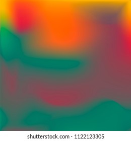 Foil hologram vector background. Abstract soft pastel gradient texture. Blurry hipster liquid background. Vibrant holographic illustration. Vector design template
