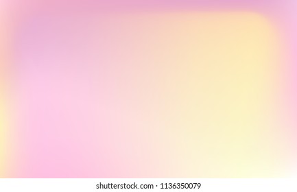 Foil hologram vector background. Abstract soft pastel gradient texture. Colored Blurry Hipster Liquid Background. Vibrant holographic illustration. Gradient mesh. White Pink Violet Blue.