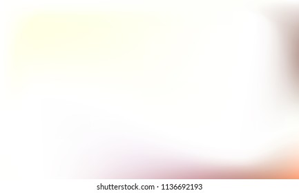 Foil hologram vector background. Abstract soft pastel gradient texture. Colored Blurry Hipster Liquid Background. Vibrant holographic illustration. Gradient mesh. White Orange Yellow Red Green.