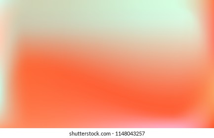 Foil hologram vector background. Abstract soft pastel gradient texture. Colored Blurry Hipster Liquid Background. Vibrant holographic illustration. Gradient mesh. White Orange Yellow Red Green.