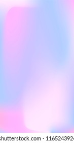 Foil hologram vector background. Abstract soft pastel gradient texture. Blurry hipster liquid background. Vibrant holographic illustration. Vector design template

