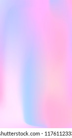 Foil hologram vector background. Abstract soft pastel gradient texture. Blurry hipster liquid background. Vibrant holographic illustration. Vector design template
